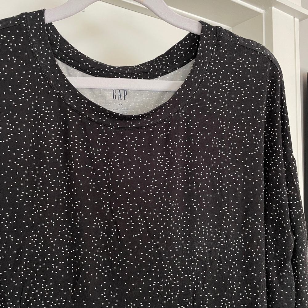 Gap Black and White Polka Dot Top - Picture 3 of 6